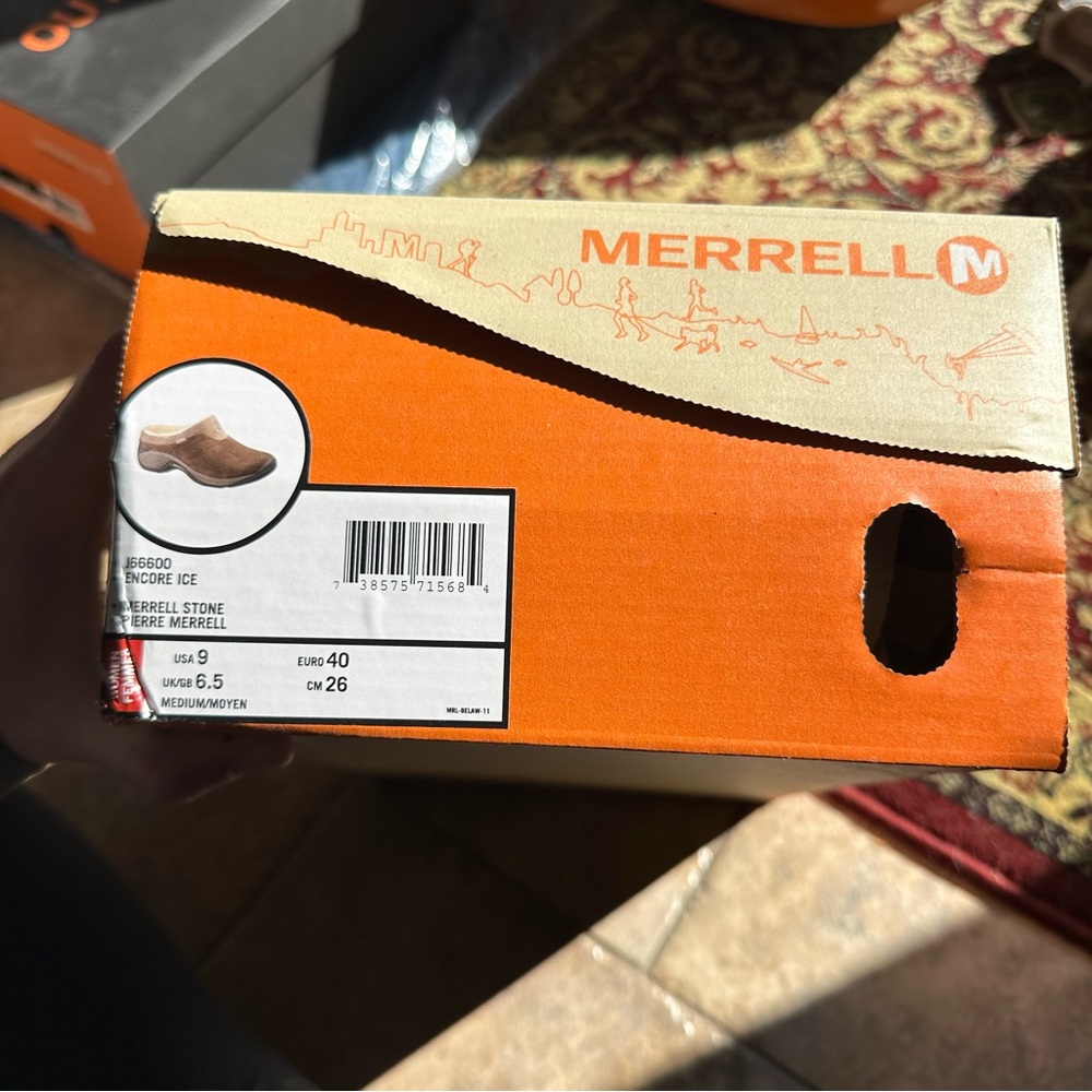 NWT Merrell Brown Shoes Encore Ice in box